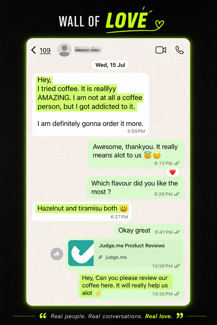 Customer feedback