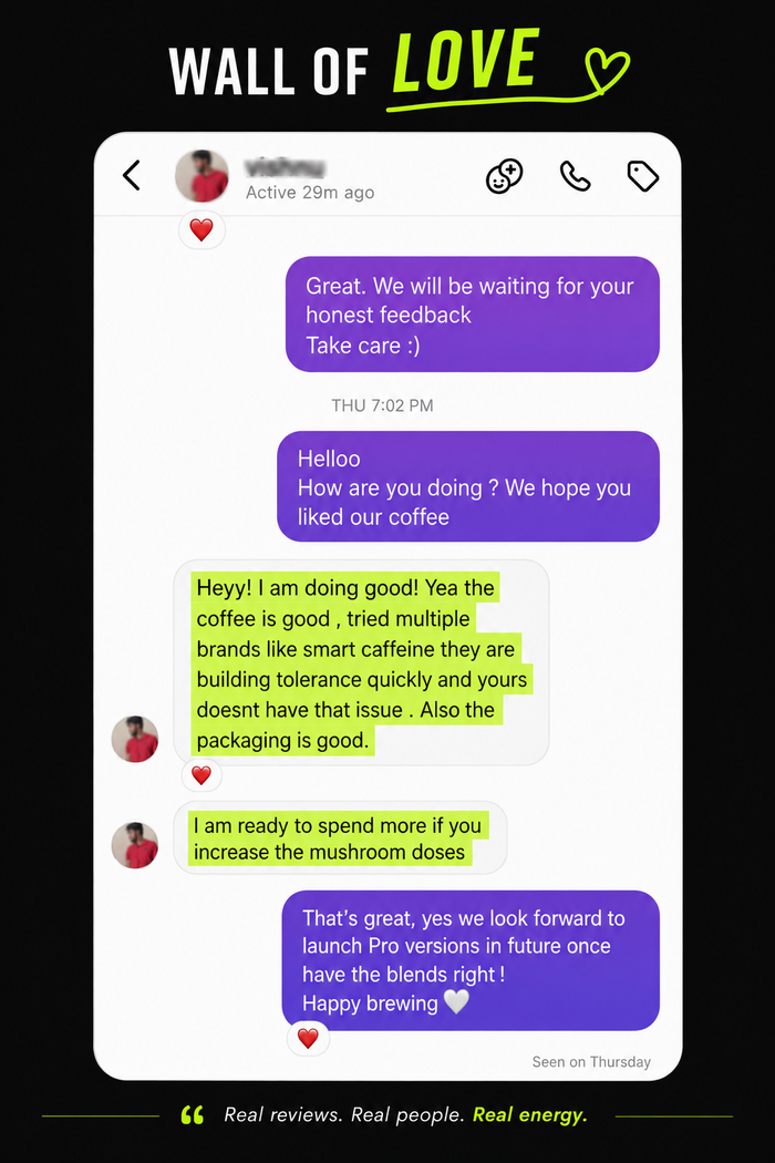 Customer feedback