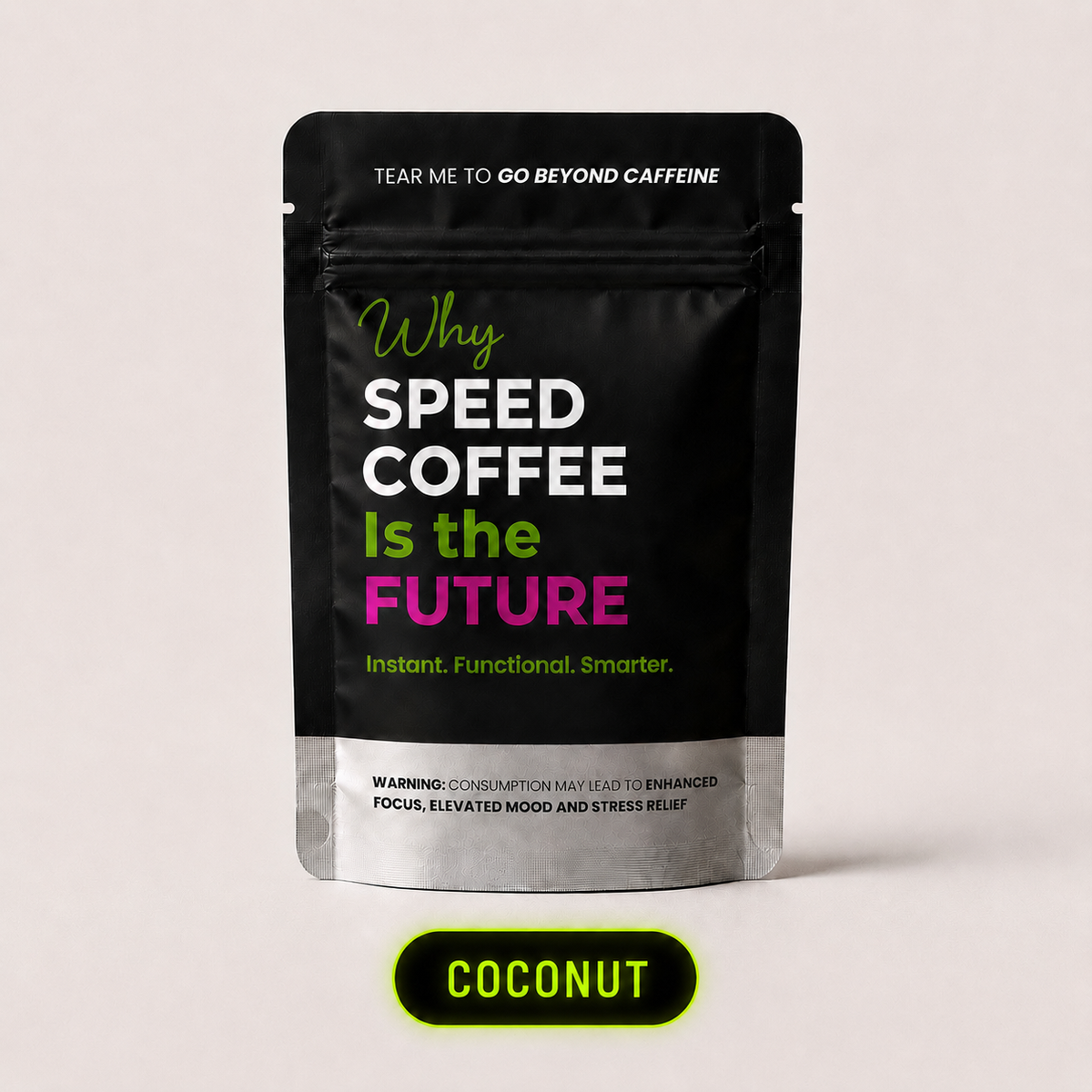 Instant coffee with 7 mushroom infusion- Coconut (25 g) 10 Servings